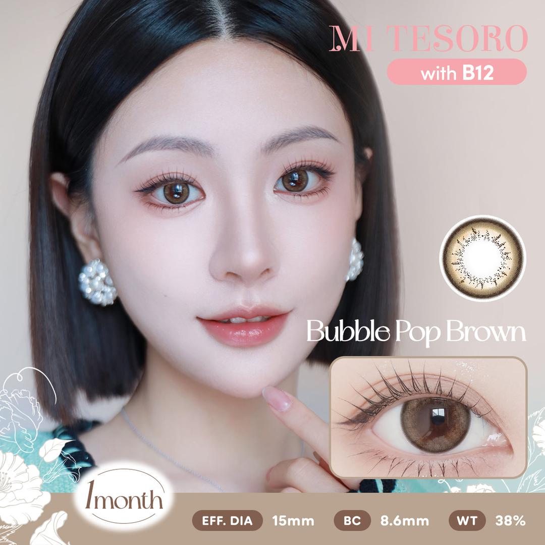 Bubble Pop Brown-Mi Tesoro Monthly Color Con 2pcs