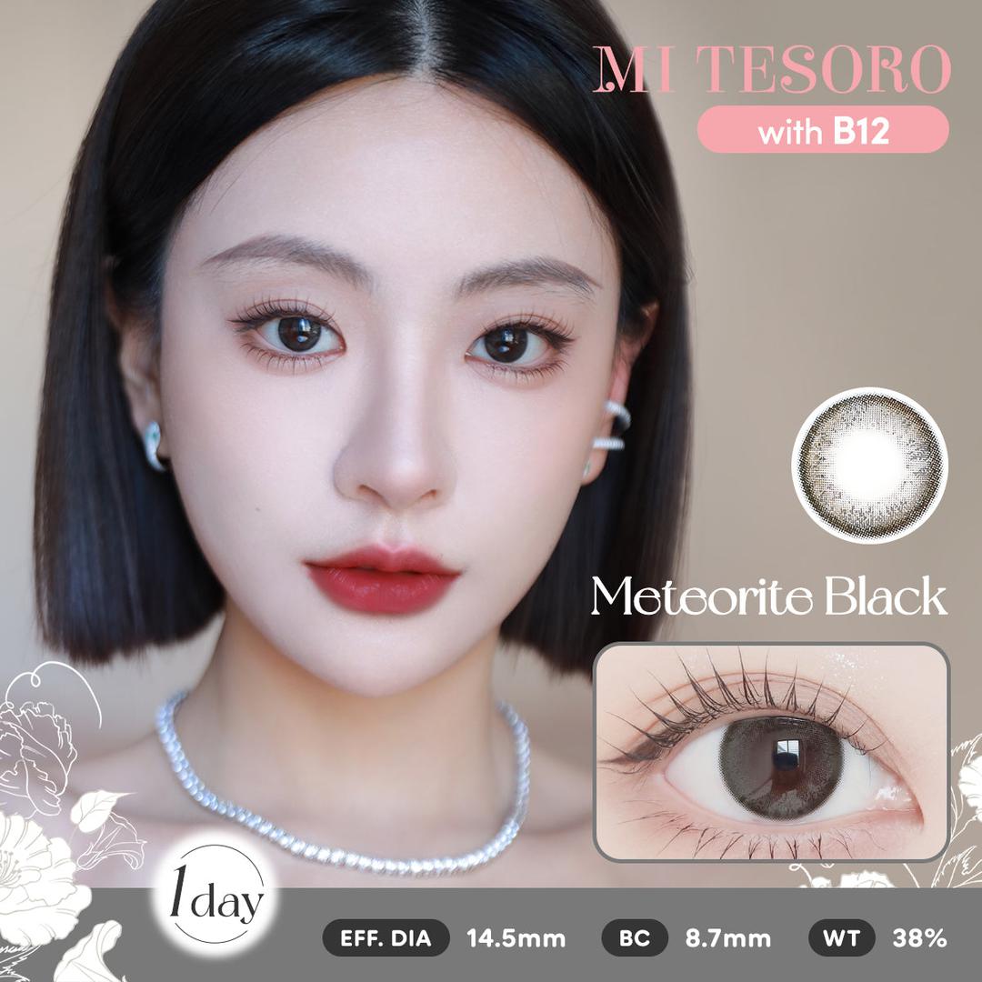 (Trial Pack)Meteorite Black-Mi Tesoro 1 Day Color Con 2pcs