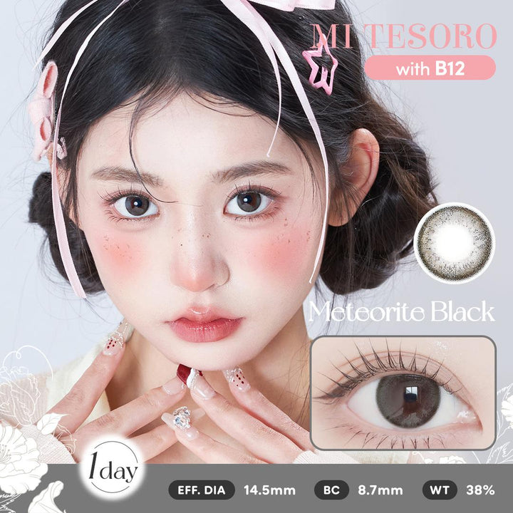 (Trial Pack)Meteorite Black-Mi Tesoro 1 Day Color Con 2pcs