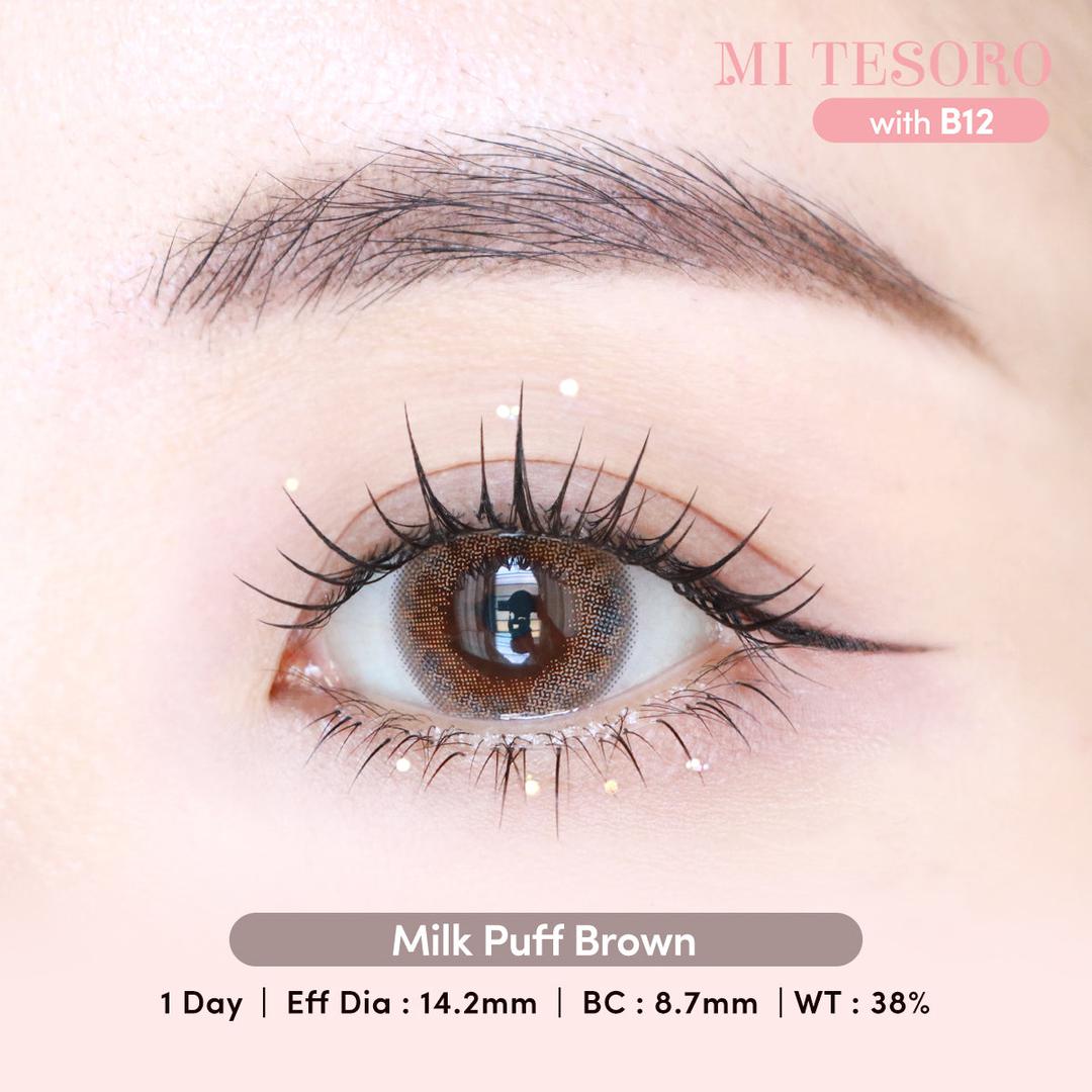 Milk Puff Brown-Mi Tesoro 1 Day Color Con 10pcs