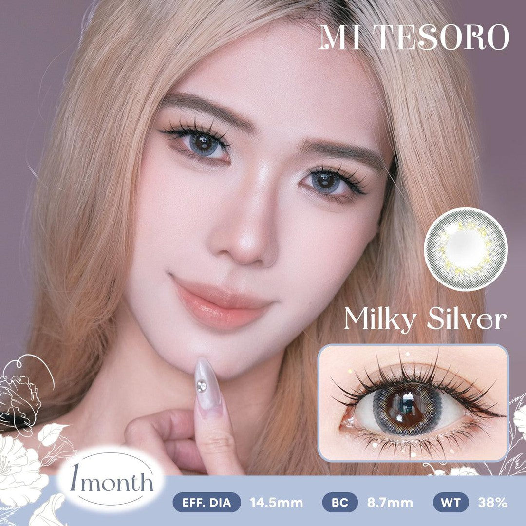 Milky Silver-Mi Tesoro Monthly Color Con 2pcs