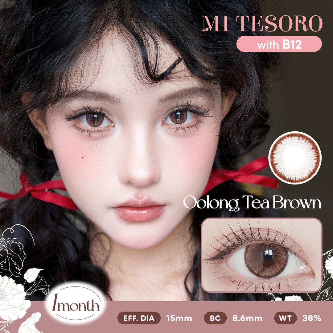 Oolong Tea Brown-Mi Tesoro Monthly Color Con 2pcs