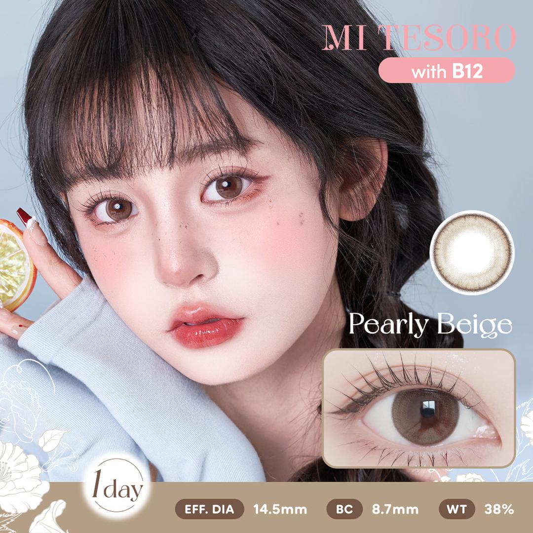 Pearly Beige-Mi Tesoro 1 Day Color Con 10pcs