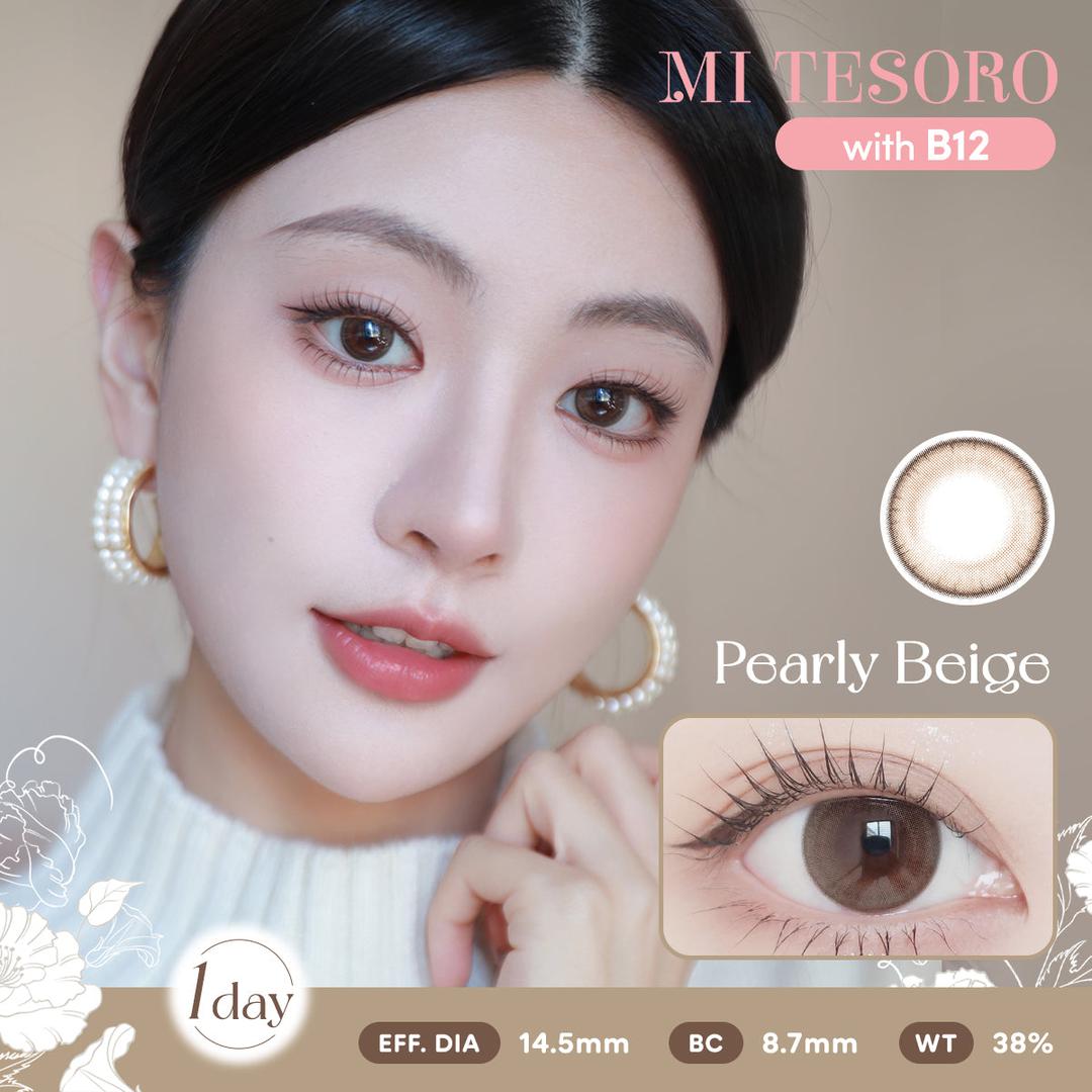 Pearly Beige-Mi Tesoro 1 Day Color Con 10pcs