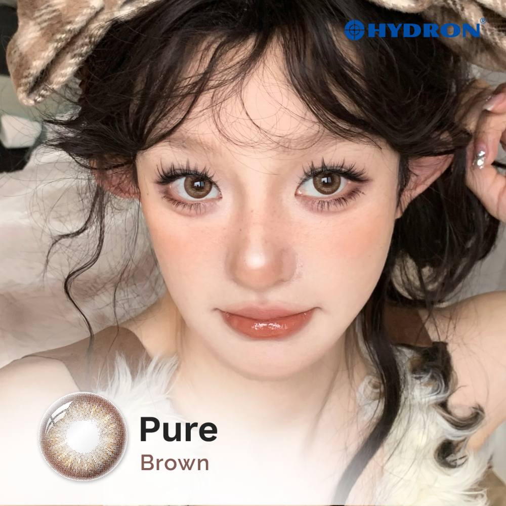 Pure Brown-Pure Plus Silicone Hydrogel 1 Day Color Contact Lens 10pcs