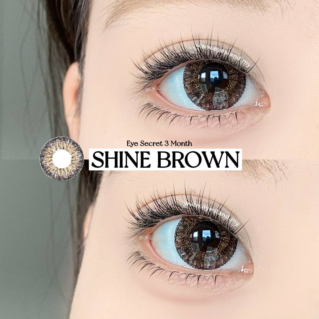 Shine Brown-Eye Secret 38% 3 Month Color Lens 2pcs