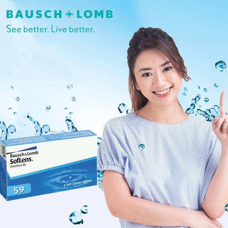 Bausch & Lomb Soflens 59 Monthly Clear Contact Lenses 6pcs