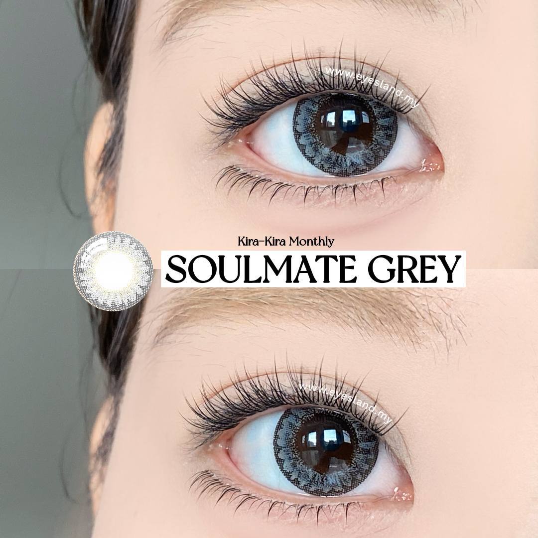 Soulmate Grey-Kira-Kira Monthly Color Lens 2pcs