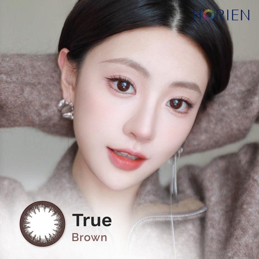 True Brown-Eye Secret 38% 1 Day Color Lenses 10pcs