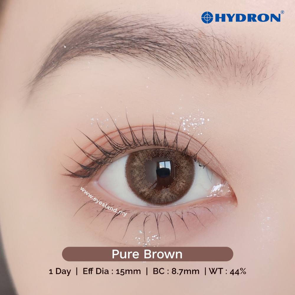 Pure Brown-Pure Plus Silicone Hydrogel 1 Day Color Contact Lens 10pcs