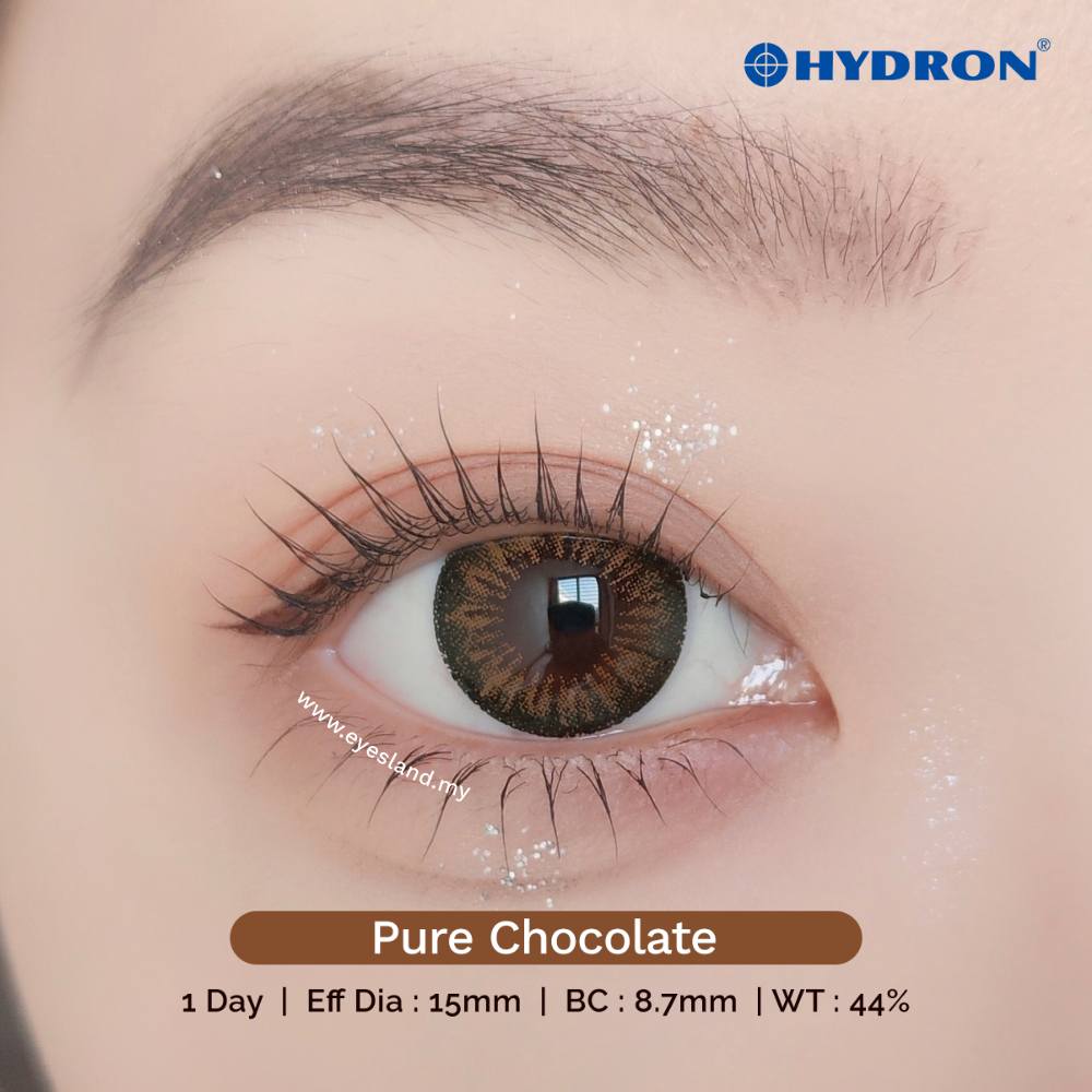 Pure Chocolate-Pure Plus Silicone Hydrogel 1 Day Color Contact Lens 10pcs